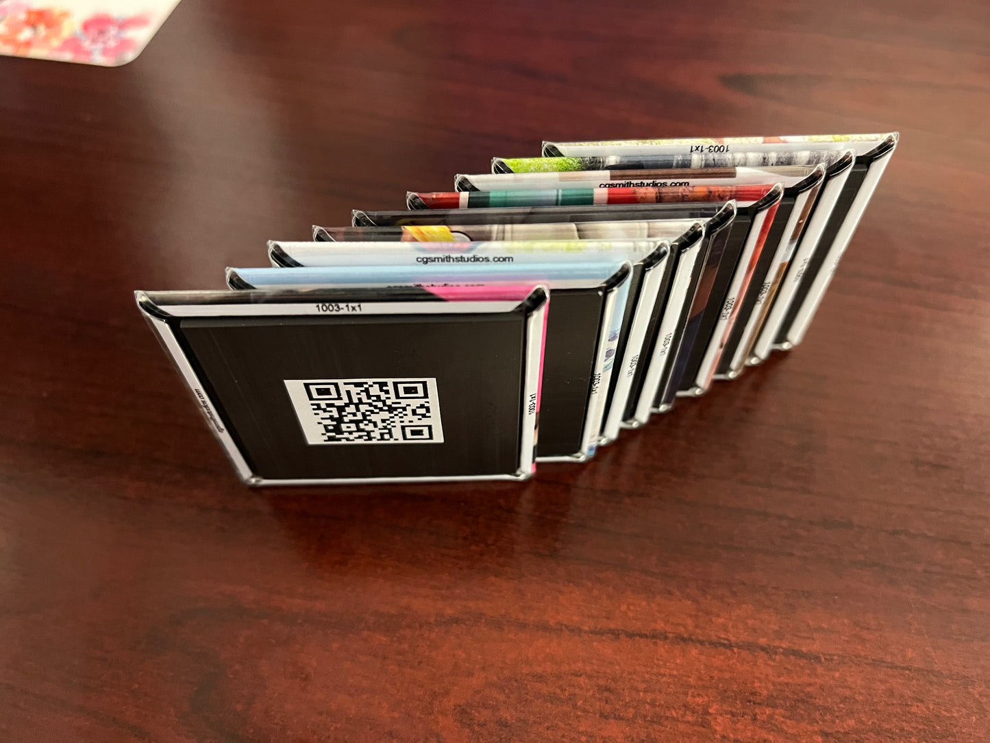 Set of 9 2 in x 2 in personalized magnets